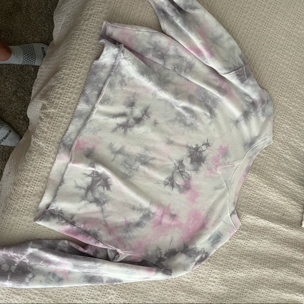 Target Tie Dye Cropped Sweatshirt